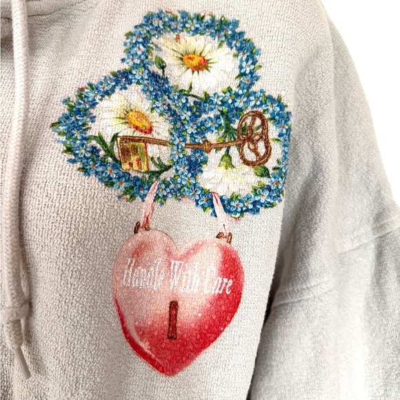 Boys Lie Locked In Henley Cropped Sweatshirt & Shorts Matching Set S - Picture 5 of 6